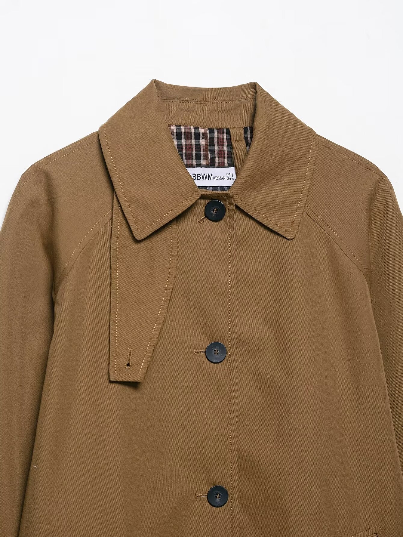 Dame casual mellemlang trenchcoat, der matcher alt