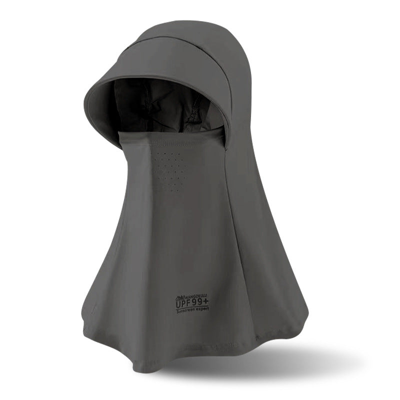 Sun Mask Integrated Sun Hat Outdoor Riding Hat