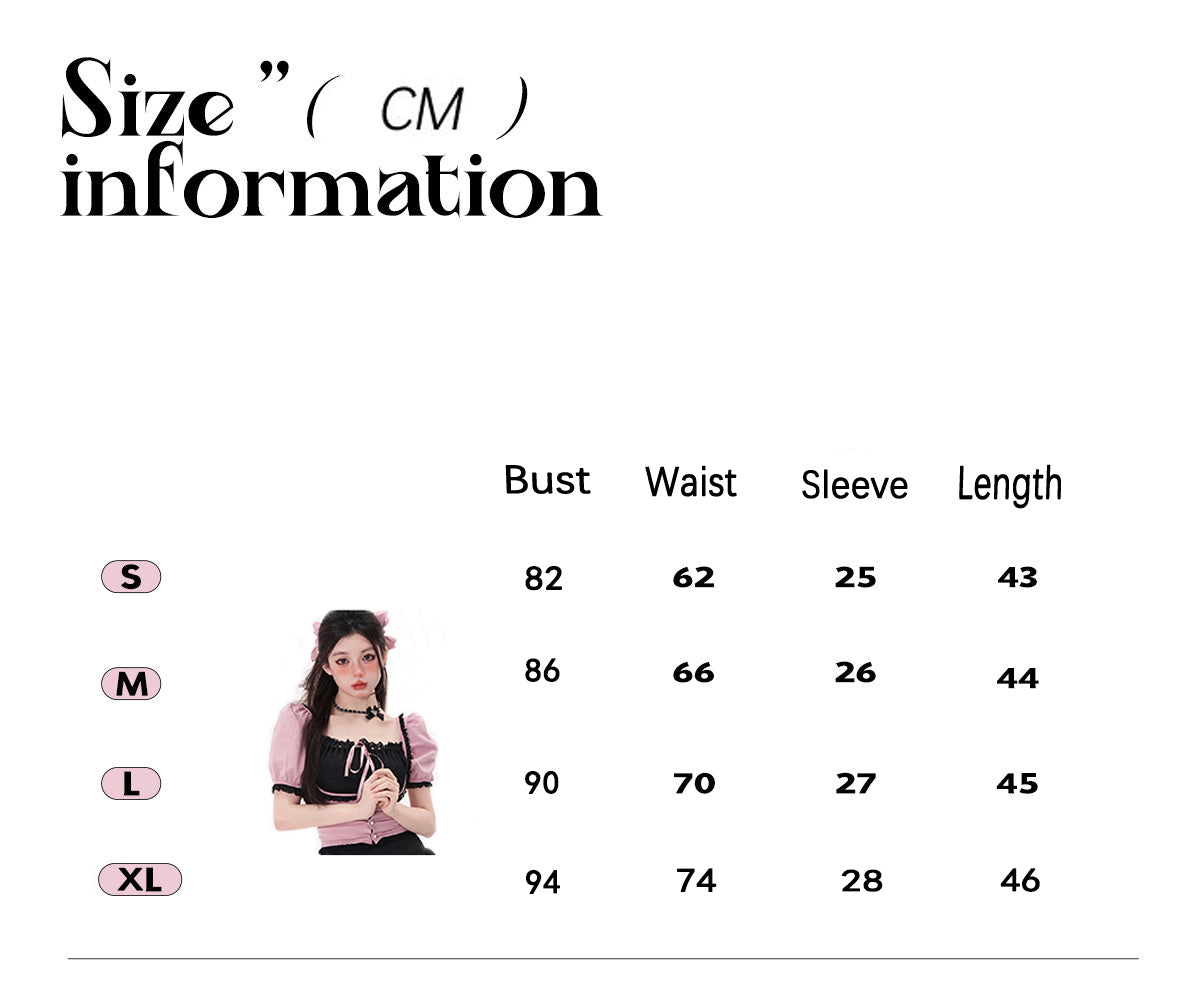 Bubble Sleeve Short T-shirt Women's Short Summer Top