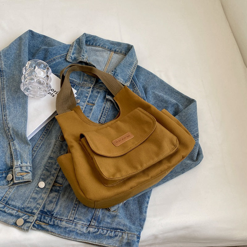 Leisure Commute Large Capacity Summer Fashion Canvas Support All-match Shoulder Bag