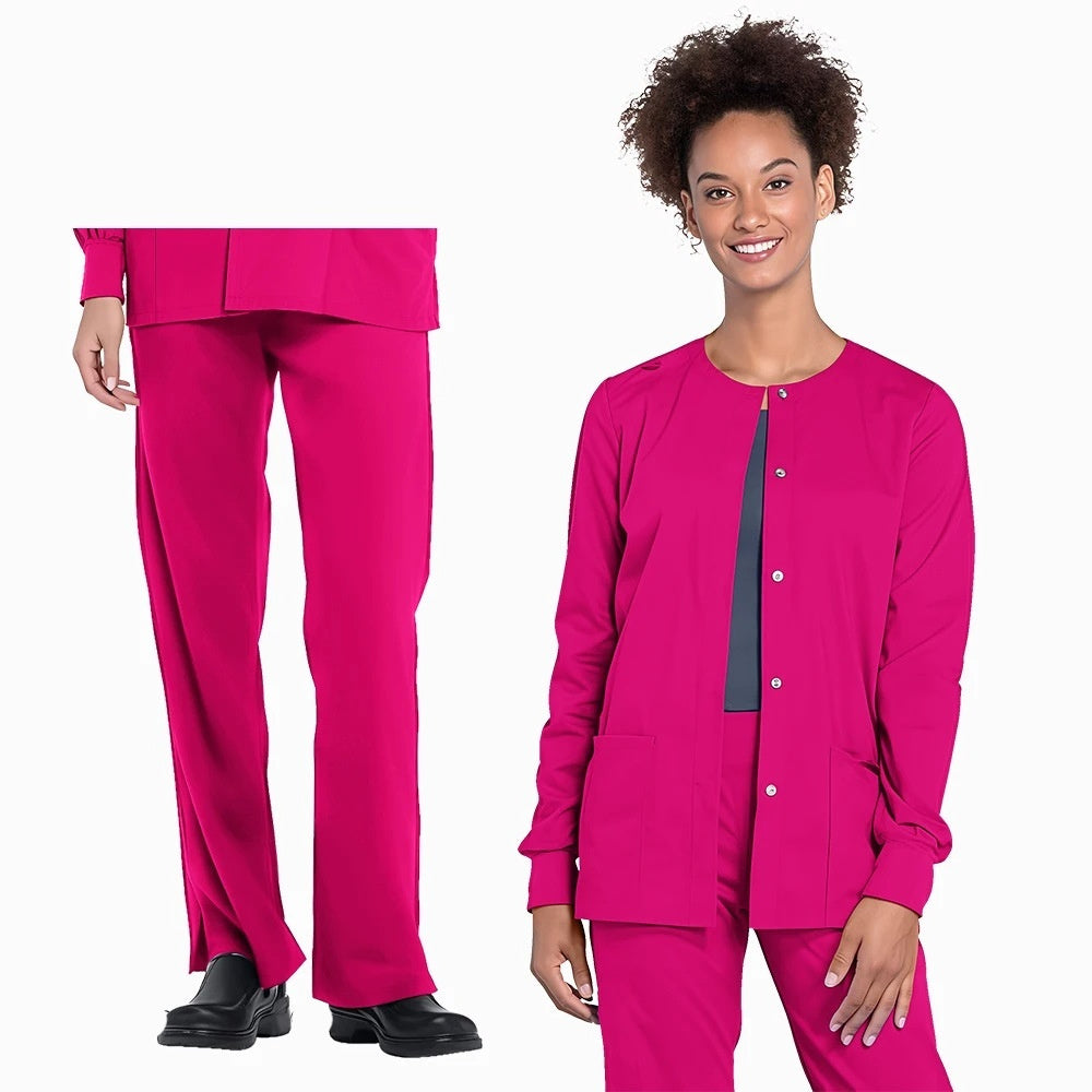 Womens Long-sleeve Top And Pants Two-piece Set