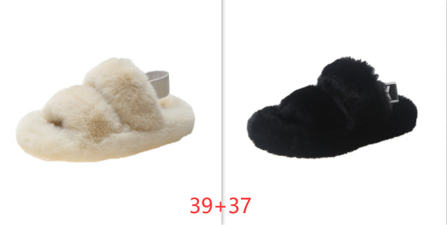 Zenda Vilde Hjemmesko i Pels til Kvinder