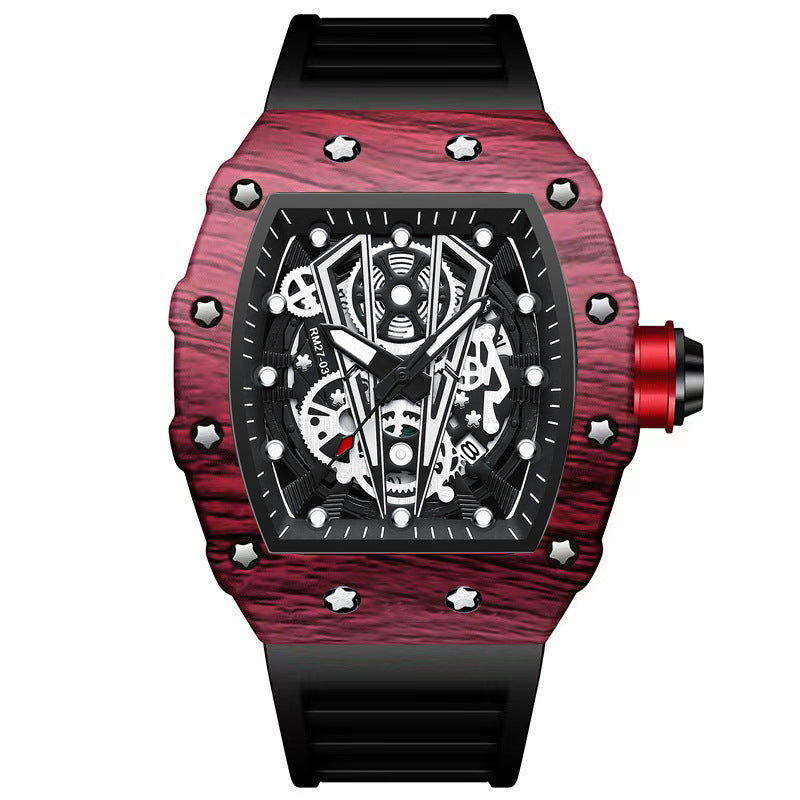 Bucket Shaped Quick Waterproof Men's Quartz Watch