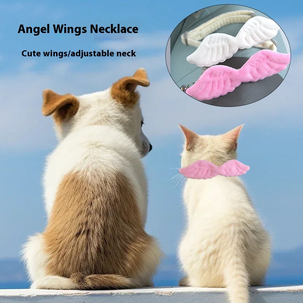 Creative Pet Cat Angel Wings Bell Collar
