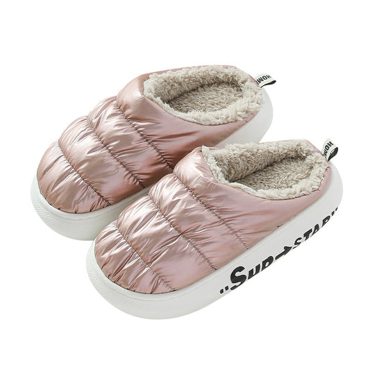Down Cloth Home Cotton Slippers Indoor Men's And Women's Non-slip Flooring