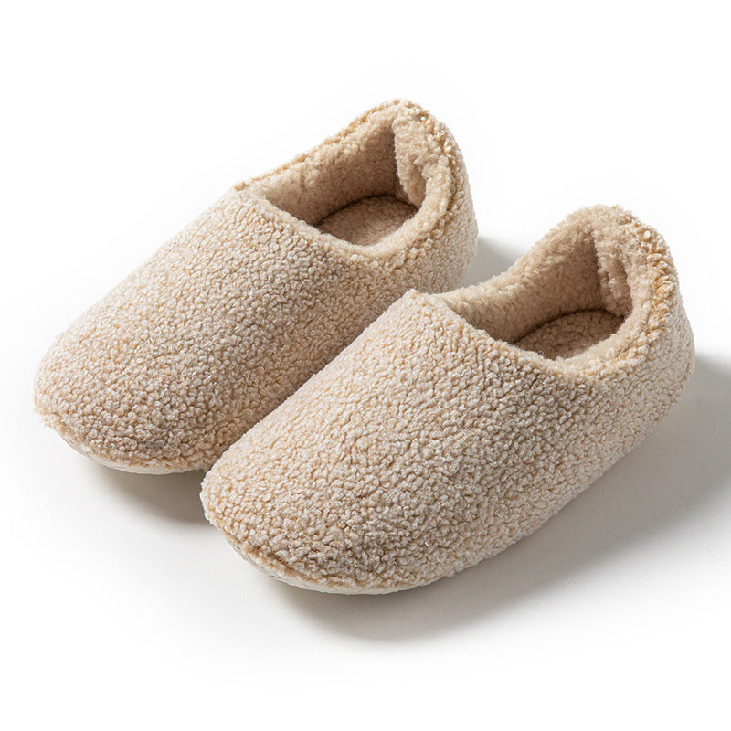 Furry Interior Home Women's Warm Four Seasons Confinement Cotton Slippers