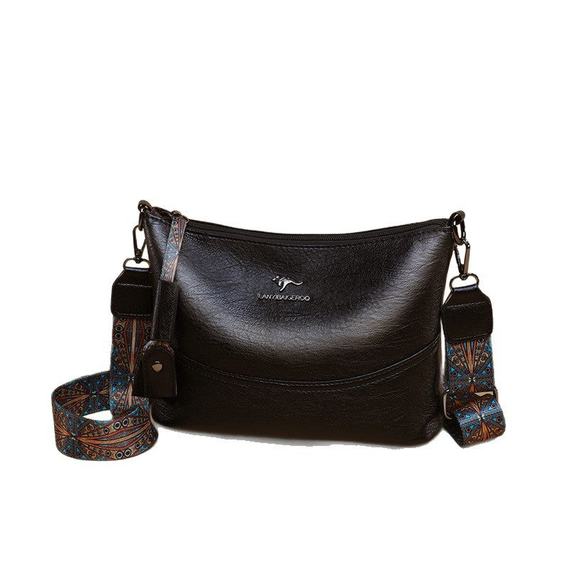 New Women's Bucket Bag Soft Leather One-shoulder Crossbody