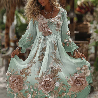 New Autumn American-Style Fashionable Casual Halloween Dress With Digital Print