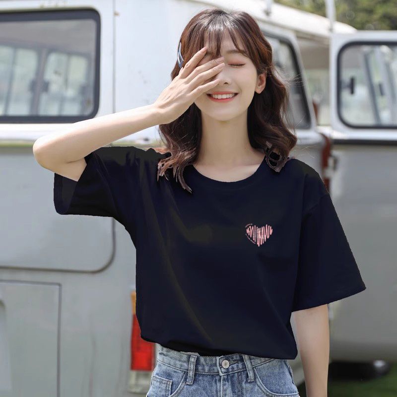 Loose-fitting New Mid-length Short-sleeve Style For Spring And Summer
