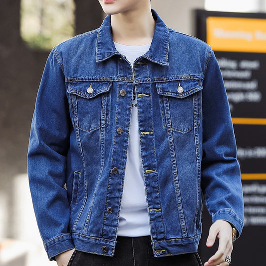 Fashion Casual Handsome Overalls Jacket Men