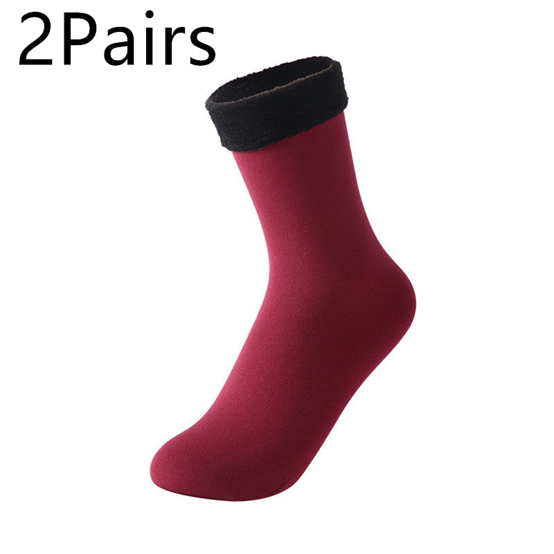 Women's Padded Velvet Warm Soft Medium Tube Socks