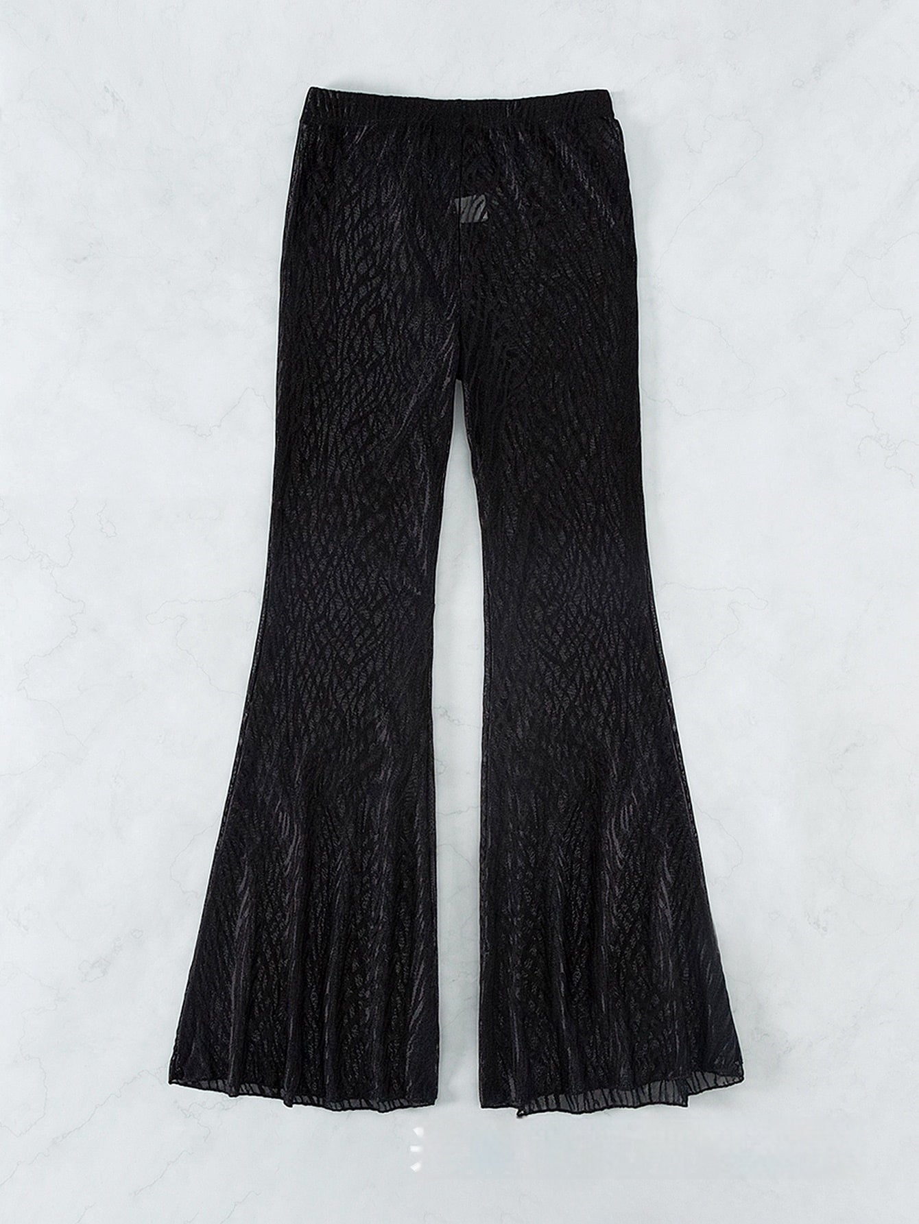Women's Swimsuit Beach Pants Nylon High Elastic Zebra Pattern