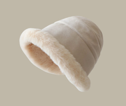 Face Slimming Bucket Hat Warm Knitted Hat Beret