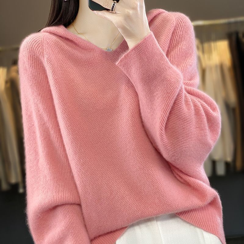 Women's Sweater Loose And Warm All-matching Thickened Bottoming V-neck