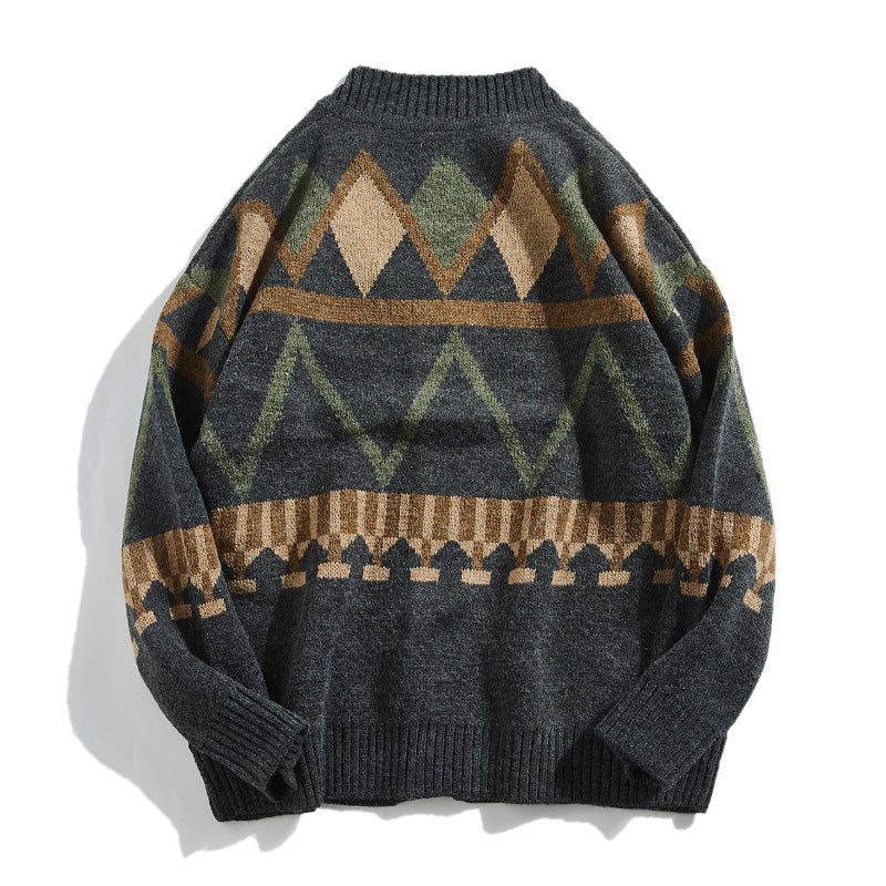 Knitted Cardigan Casual Coat Jacket Man