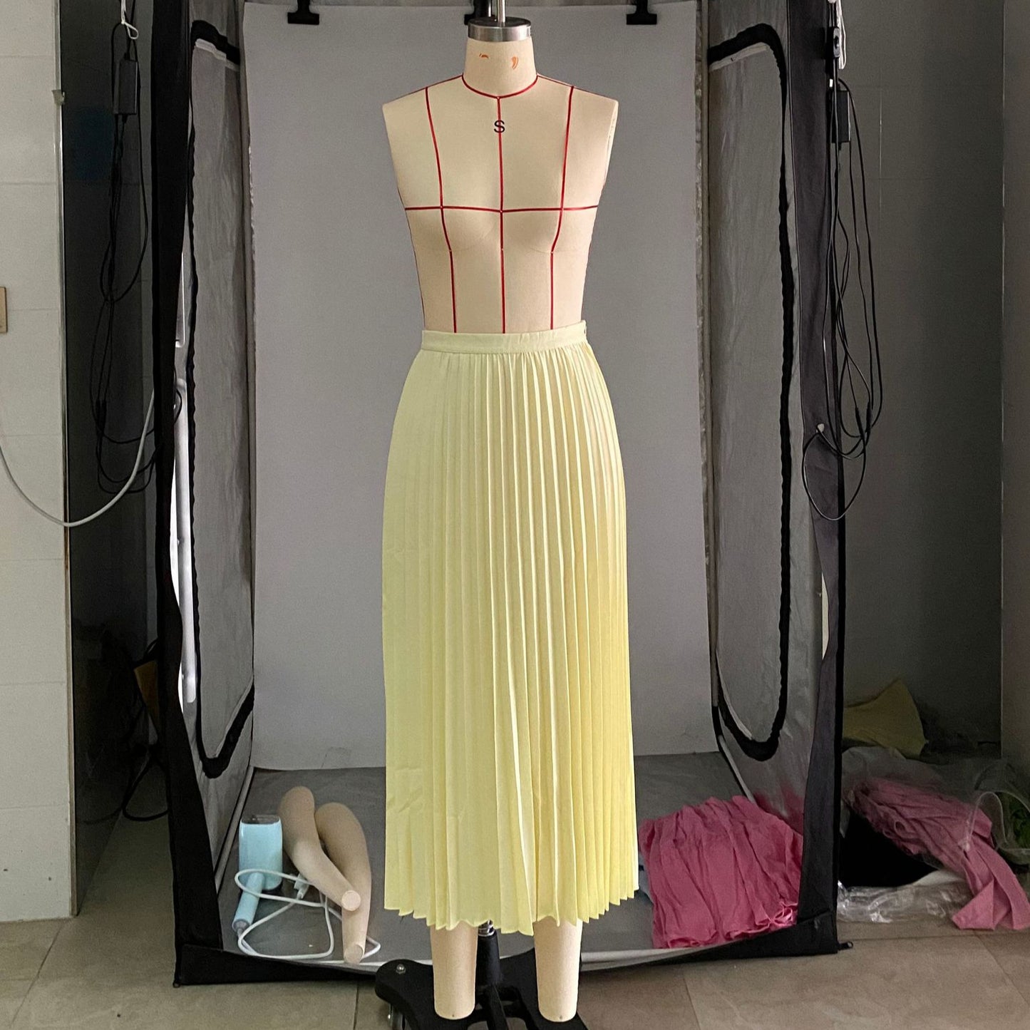 Summer New Pleated Casual Skirt