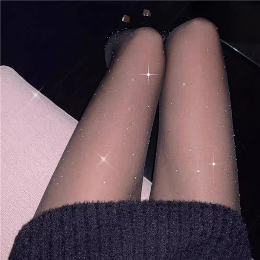 Sequined Stockings Women's Glitter Starry Pantyhose