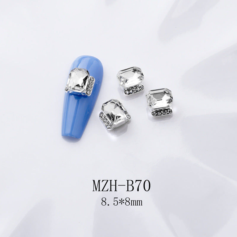 K9 Ultra-Shiny Flat-Back Rhinestones In White For Nail Art Decorations