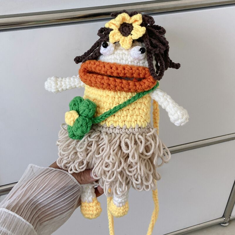 Sausage Mouth Phone Bag Knitting Yarn