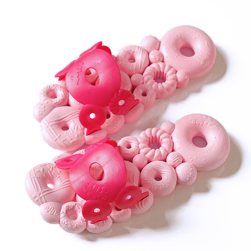 Creative Bathroom Non-slip Soft Bottom Donut Slippers
