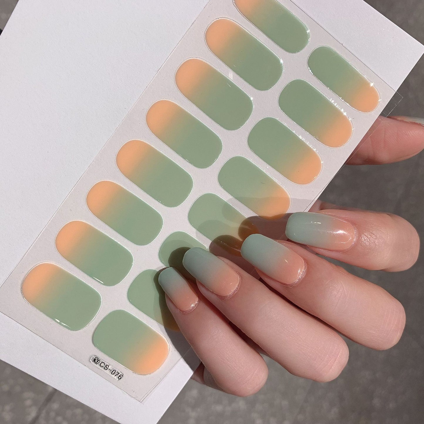 Gradient Color Nail Sticker Spring And Summer Comely Finger