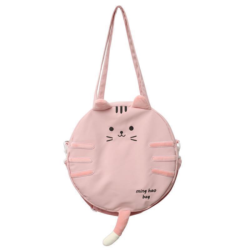 Female Casual Large Capacity One Shoulder Bag Cute Cartoon College Student Commuting