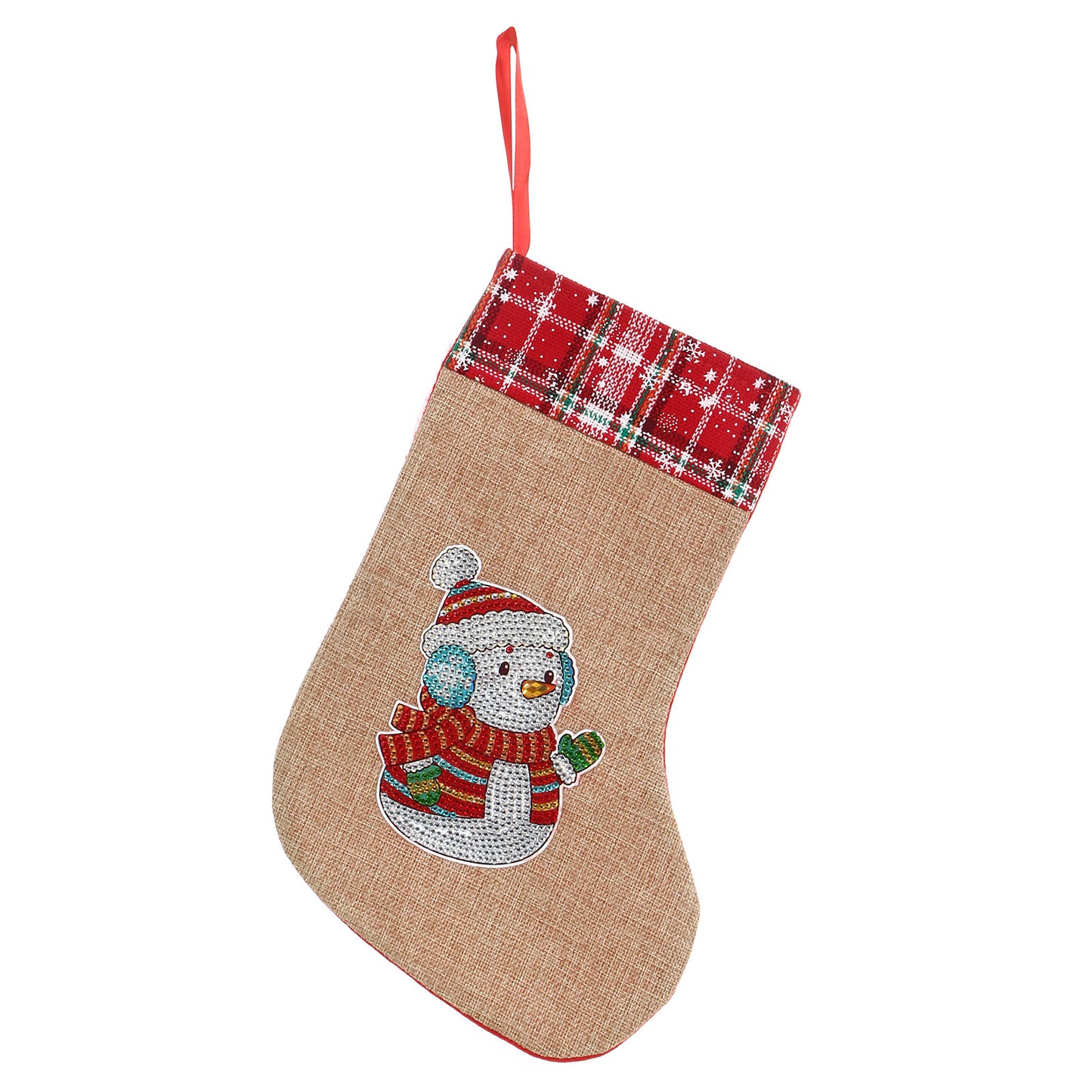 New Linen Christmas Glow Shaped Socks