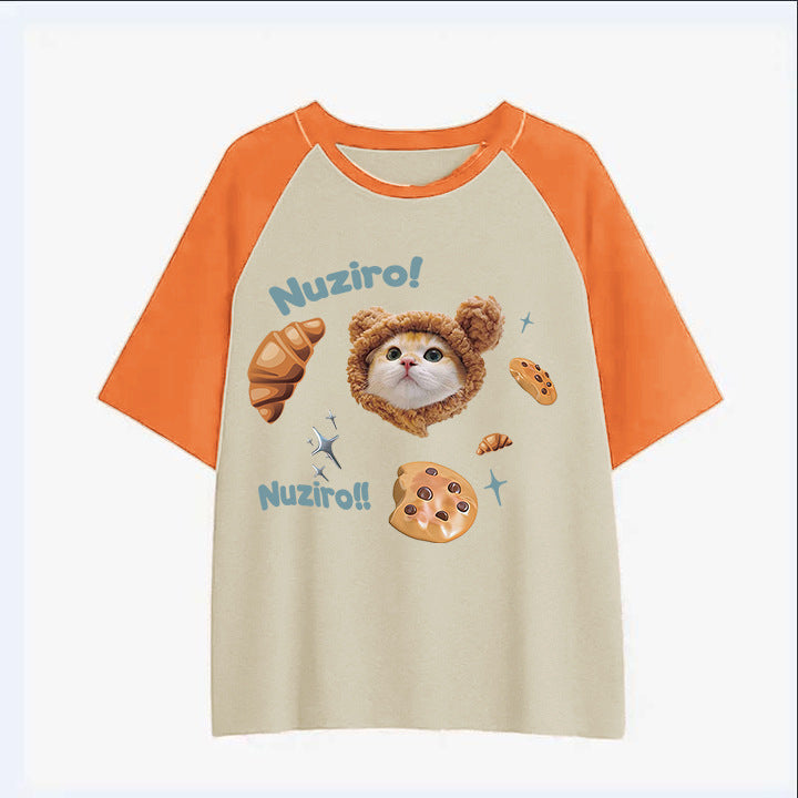 Women's Summer Cartoon Loose Top Cotton T-shirt