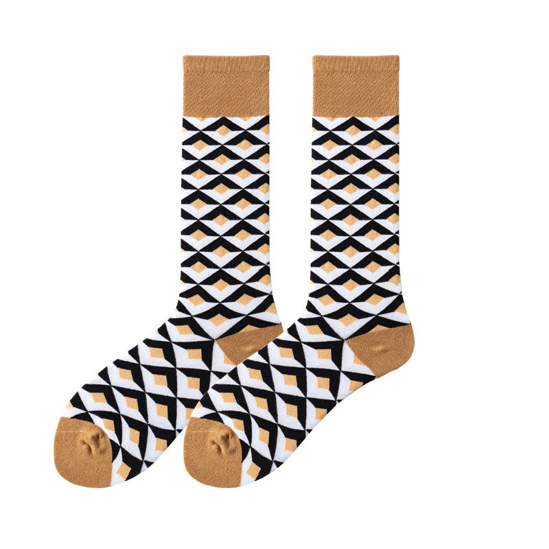 Women's High Tube Calf And Knee Pile Stockings Cotton Socks