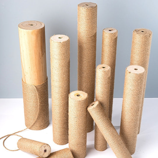 Cat Climbing Pillar Solid Wood Hemp Rope Sky Pillar