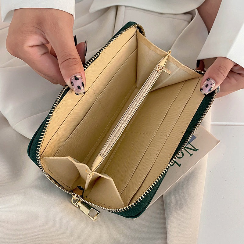 Two Foldable Canvas Student Cute Simple Wallet