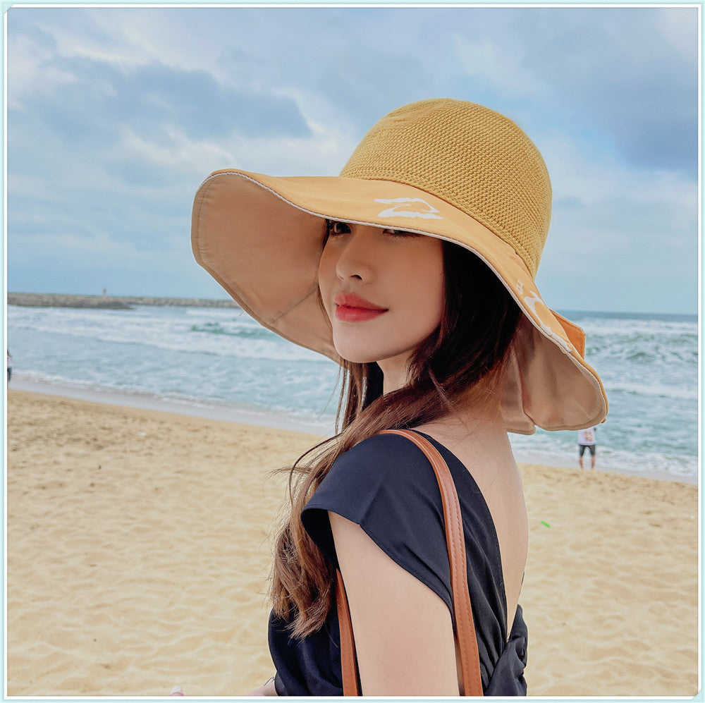 Women's Korean Style Spring And Summer Knitted Fisherman Hat