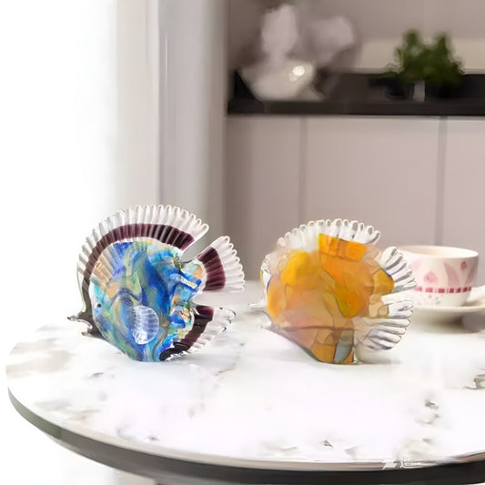Glass Fish Ornament For The Living Room Or Entryway Home Decor Piece