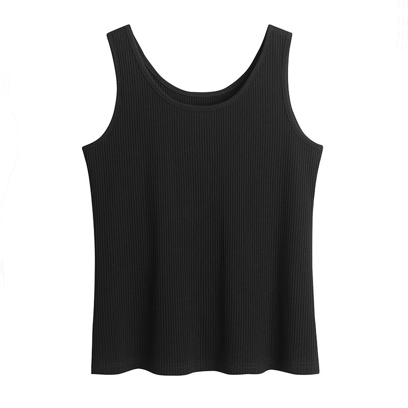 Multicolor Basic Drainage Knitted Bottoming Vest