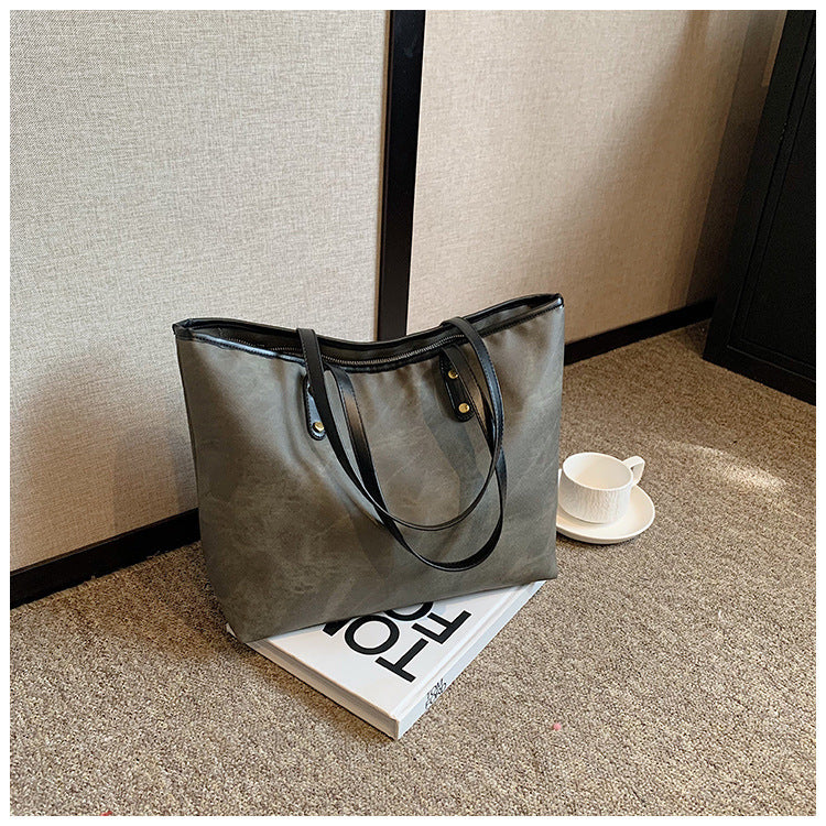 Ladies New Versatile Textured One-shoulder Bag