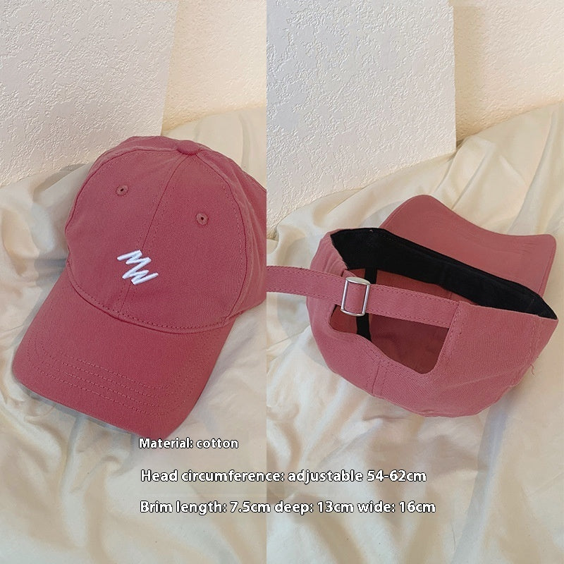 Color White Hat Female RaspberryBaseball Cap