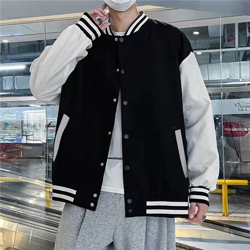 New Stylish Unisex Patchwork Color-block Mens Casual Jacket