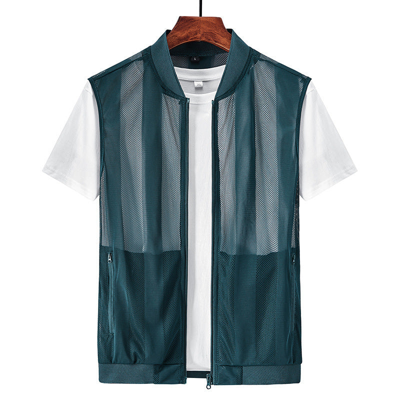 Men's Waistcoat Sleeveless Waistcoat Sports Thin Vest