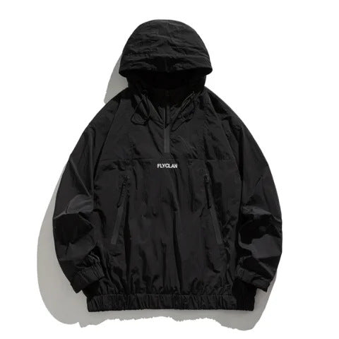 Amerikansk retro halfzip-jakke