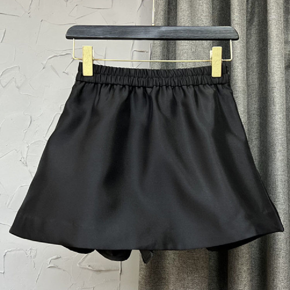 Loose Slim High Waist Suit Shorts