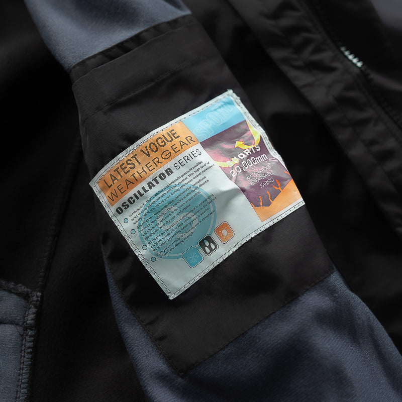 Windproof And Waterproof Men's Casual Stitching Style Removable Fleece Liner Warm Jacket