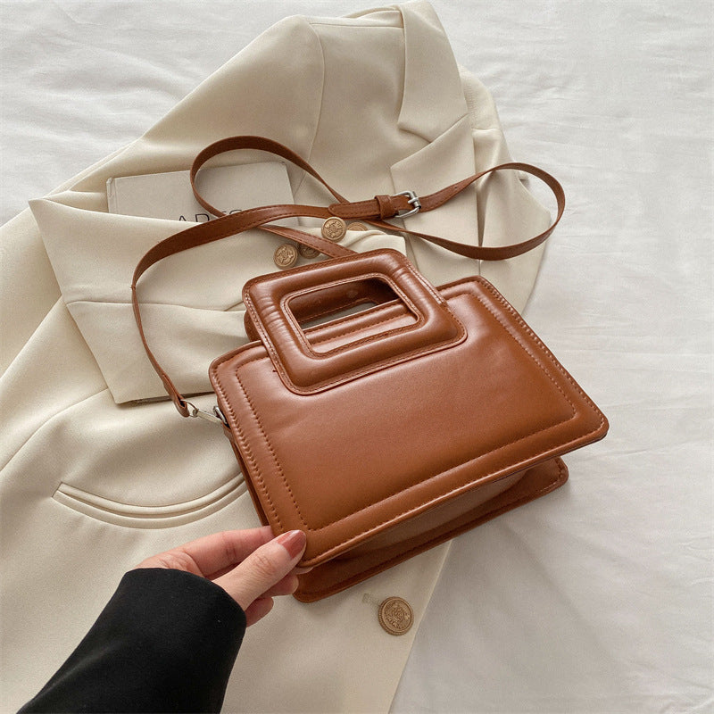 Simple Western Style Solid Color Tote