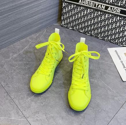 High-top Board Shoe Casual Running Anti-leather Boots Women's Soft Leather