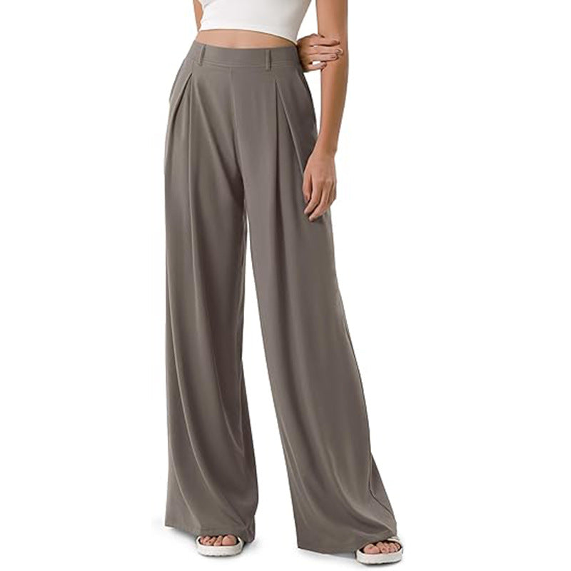 Straight Loose Workout Pants High Waist Commuter Women