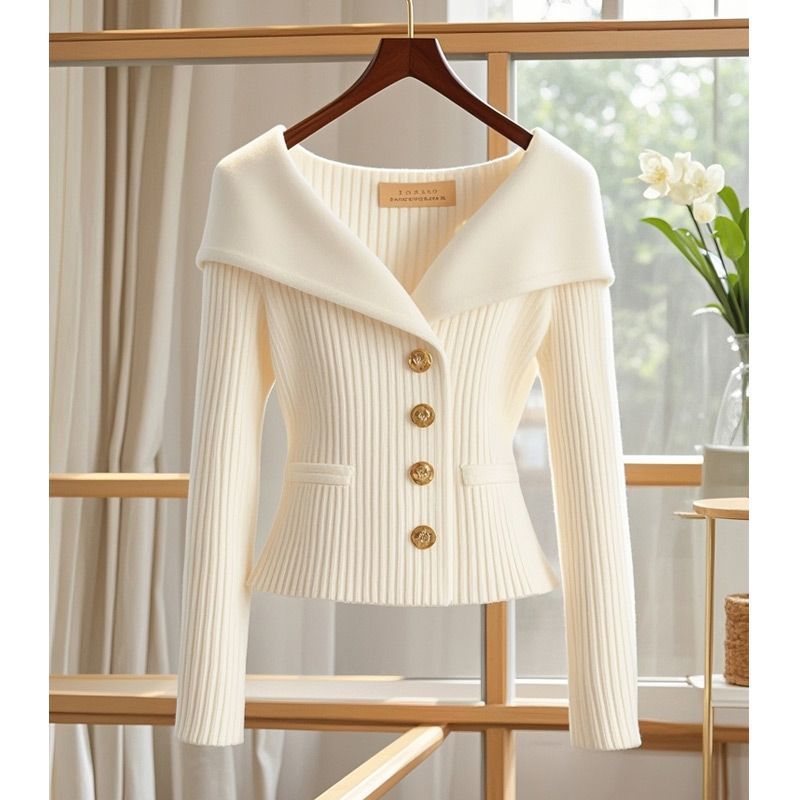 Elegant Knitted Casual Top For Women