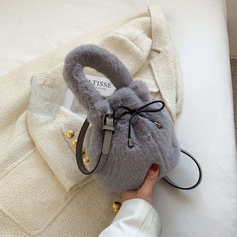 Mink Fashion Celebrity Cute Mini Ins Wrist Lantern Bag