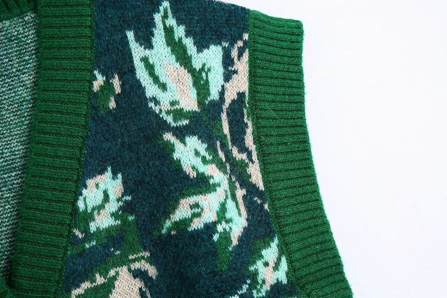 Casual Minimalist Jacquard Knitted Vest