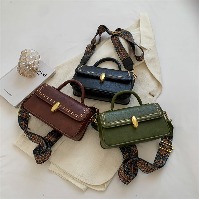 Women's One Shoulder Portable Small Square Bag