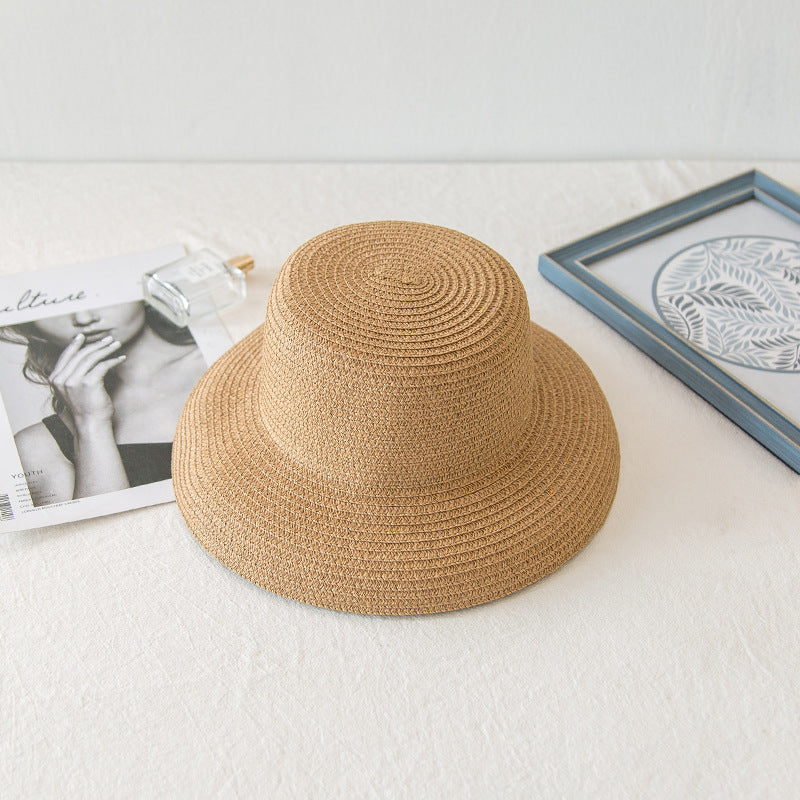 Ladies Vacation Beach Flat Top Straw Hat
