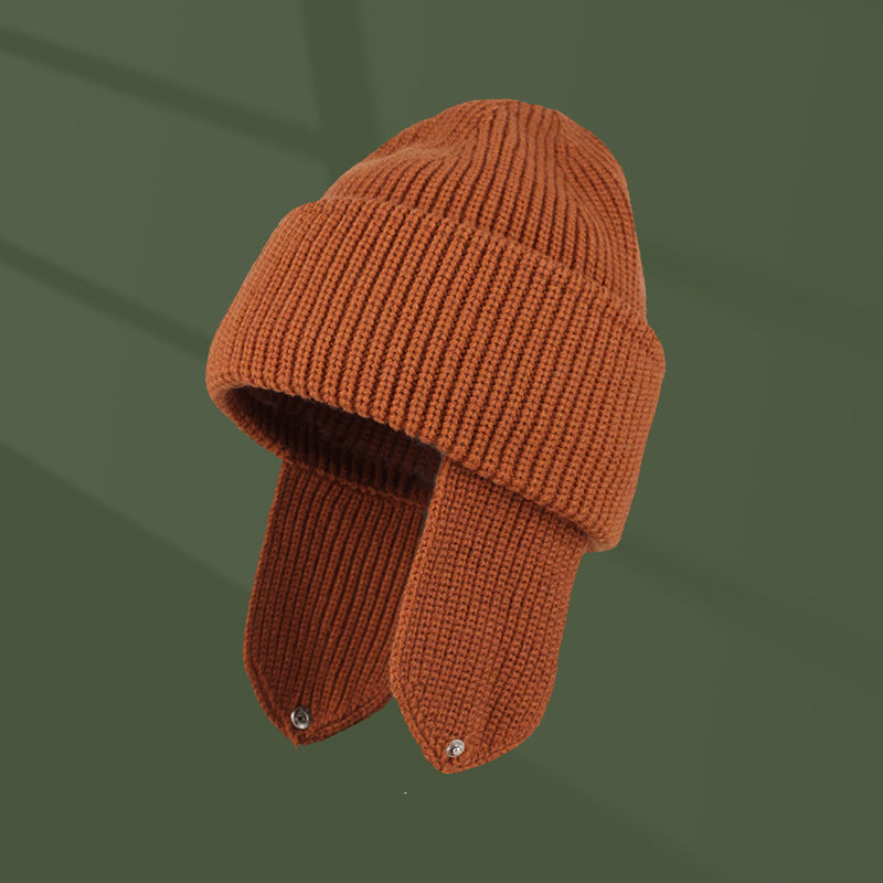 Women's Cycling Cold And Windproof Ear Protection Knitted Hat